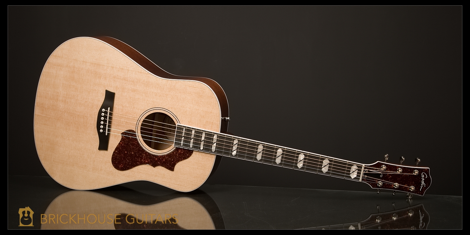 Godin Acoustic Electric Guitar - Godin Metropolis Ltd Natural Hg Eq Brickhouse Guitars